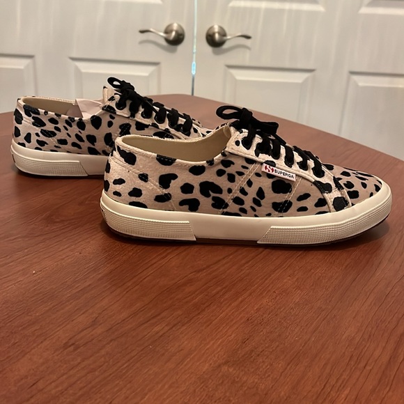 Superga Animal Print Velvet Sneakers, 8.5 - Picture 4 of 7